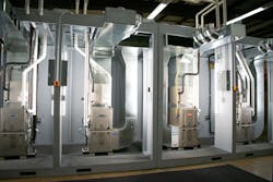 The facility includes a 25-person training classroom and 12 hands-on work stations equipped with live HVAC equipment that technicians will find in a home. The facility includes a 25-person training classroom and 12 hands-on work stations equipped with live HVAC equipment that technicians will find in a home.