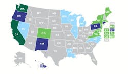 An interactive map helps retailers navigate the complex system of regulations by tracking the latest policies at the federal and state levels. An interactive map helps retailers navigate the complex system of regulations by tracking the latest policies at the federal and state levels.