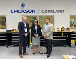 Tim Ferry (left), Becky Hoelscher and Denis Hanna of Emerson, during NC3’s 'Train-the-Trainer' summit, held at Gateway Technical College. Tim Ferry (left), Becky Hoelscher and Denis Hanna of Emerson, during NC3’s 'Train-the-Trainer' summit, held at Gateway Technical College.