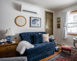 Select homes in the Ontonagon Village Housing success story include the Mitsubishi Electric Deluxe Wall-mounted Indoor Unit (MSZ-FS). This unit provides 100% heating to -5° F. Select homes in the Ontonagon Village Housing success story include the Mitsubishi Electric Deluxe Wall-mounted Indoor Unit (MSZ-FS). This unit provides 100% heating to -5° F.