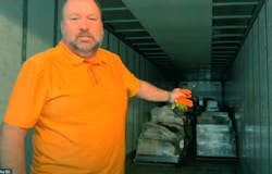 Matt Sonnhalter with the large donation by Supply Smart for the Greater Cleveland Habitat for Humanity. Matt Sonnhalter with the large donation by Supply Smart for the Greater Cleveland Habitat for Humanity.