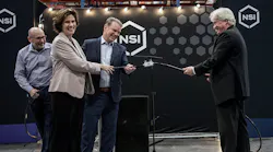 From left: Jim Piazza, NSI vice president, marketing; Margaret Thornton, associate director at the ROC Charlotte; G.R. Schrotenboer, NSI CEO; Bill Russel, president/CEO, Lake Norman Chamber of Commerce.