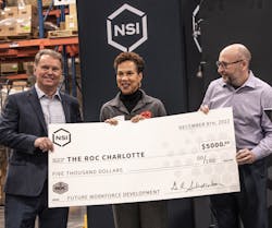 From left, G.R. Schrotenboer, NSI CEO; Natasha Marcus, NC Senator District 41; Jim Piazza, NSI vice president, marketing. From left, G.R. Schrotenboer, NSI CEO; Natasha Marcus, NC Senator District 41; Jim Piazza, NSI vice president, marketing.