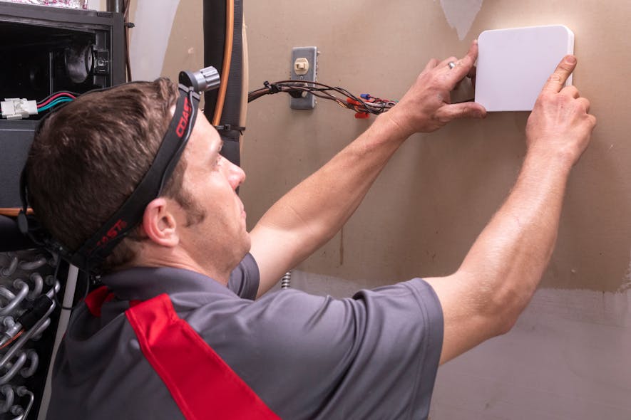 Sources say HVAC technicians can ensure a speedier setup as Link technology allows the technician to use a Bluetooth mesh connection and the Diagnostics Mobile App on their phone or tablet to self-identify the equipment and walk them through the installation.