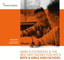 The report by the Eneref Institute examines how MERV-13 filters protect students' health in New York City schools. The report by the Eneref Institute examines how MERV-13 filters protect students' health in New York City schools.