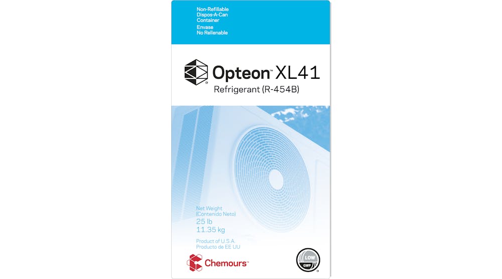 Chemours reports availability of Opteon™ XL41 refrigerant | Contracting ...