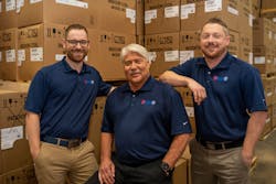 Mar-Hy leaders: owner Jeff Schmidt, center, with his sons Eric (left) and Matt. Mar-Hy leaders: owner Jeff Schmidt, center, with his sons Eric (left) and Matt.