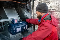 Once the units were in place, the team was able to install the equipment quickly, as the Ruud units include hinged panels for faster and easier access, pre-programmed VFDs, and single point wiring throughout. Once the units were in place, the team was able to install the equipment quickly, as the Ruud units include hinged panels for faster and easier access, pre-programmed VFDs, and single point wiring throughout.