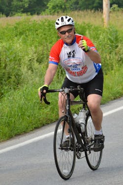 Bill Ronayne, triathlete. Bill Ronayne, triathlete.