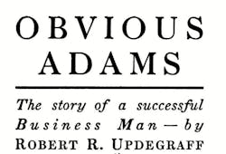 Obvious Adams Book Title Obvious Adams Book Title