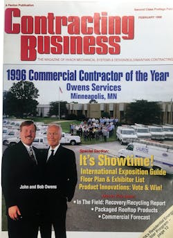 Owens Services was the Contracting Business 1996 Commercial Contractor of the Year. Owens Services was the Contracting Business 1996 Commercial Contractor of the Year.
