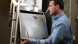 Carrier relaunched its entry-tier line with competitive airflows and 18-speeds, maximizing cooling ratings. Carrier relaunched its entry-tier line with competitive airflows and 18-speeds, maximizing cooling ratings.