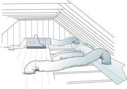 A leaky attic duct system has the potential to lower cooling system performance and increase indoor relative humidity. A leaky attic duct system has the potential to lower cooling system performance and increase indoor relative humidity.