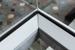 Weatherstripping: applying seals to gaps around doors and windows to prevent drafts. Weatherstripping: applying seals to gaps around doors and windows to prevent drafts.