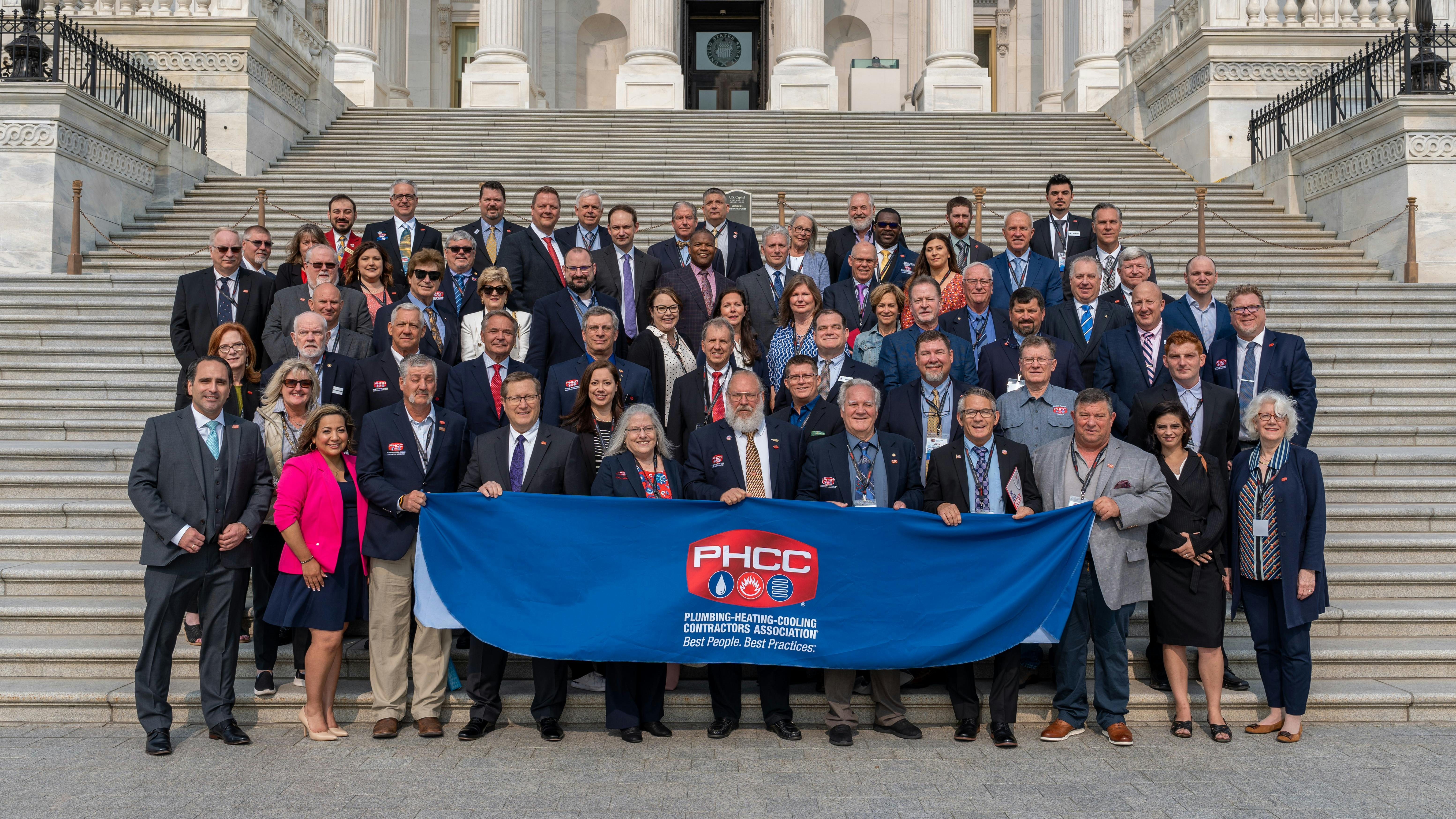 PHCC members during their 2023 visit with DC legislators.