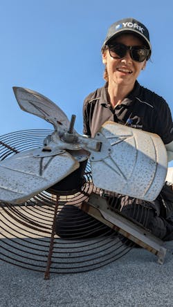 In her social media episodes, Jessica Bannister describes her adventures servicing HVACR systems in and around British Columbia. In her social media episodes, Jessica Bannister describes her adventures servicing HVACR systems in and around British Columbia.