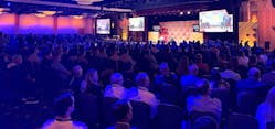 Packed house during EPIC2024, as Weldon Long interviews ex-NFL great and coach of the Colorado Buffaloes, Deion Sanders.