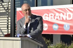 Winning a fourth consecutive Energy Star 'Partner of the Year' award, 'reflects the hard work, dedication and innovation of every member of our team,” said Kevin Ruppelt, senior vice president and general manager, Rheem’s US air conditioning division. Photo was taken during Ruppelt's remarks at ribbon-cutting for a training center addition and expanded manufacturing at Rheem's Ft. Smith, Ark. facility. Winning a fourth consecutive Energy Star 'Partner of the Year' award, 'reflects the hard work, dedication and innovation of every member of our team,” said Kevin Ruppelt, senior vice president and general manager, Rheem’s US air conditioning division. Photo was taken during Ruppelt's remarks at ribbon-cutting for a training center addition and expanded manufacturing at Rheem's Ft. Smith, Ark. facility.