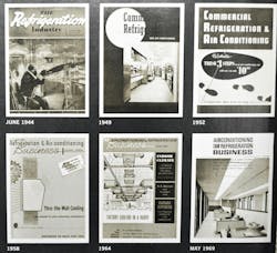 Six of our vintage issues, from the first in June 1944 to May 1969.