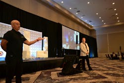 Michael Caito, foreground, founder of MAP Consulting, teamed with Ken Goodrich to provide sound business advice to ACCA 2024 conference attendees. Michael Caito, foreground, founder of MAP Consulting, teamed with Ken Goodrich to provide sound business advice to ACCA 2024 conference attendees.