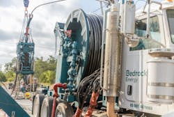 Bedrock’s drilling rig employs technologies that enable widespread, affordable, and accessible installations of carbon-free geothermal HVAC for commercial buildings Bedrock’s drilling rig employs technologies that enable widespread, affordable, and accessible installations of carbon-free geothermal HVAC for commercial buildings