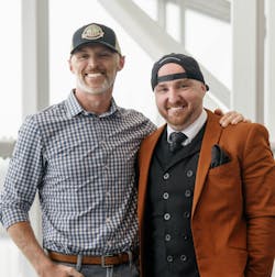 Joshua Crouch, left and David 'Tersh' Blissett. Joshua Crouch, left and David 'Tersh' Blissett.