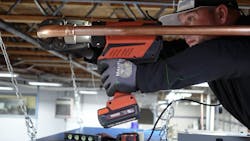 RLS fittings are installed with a tool and jaw that handles most of the work, which means connections are consistent between contractors and easily repeatable. RLS fittings are installed with a tool and jaw that handles most of the work, which means connections are consistent between contractors and easily repeatable.