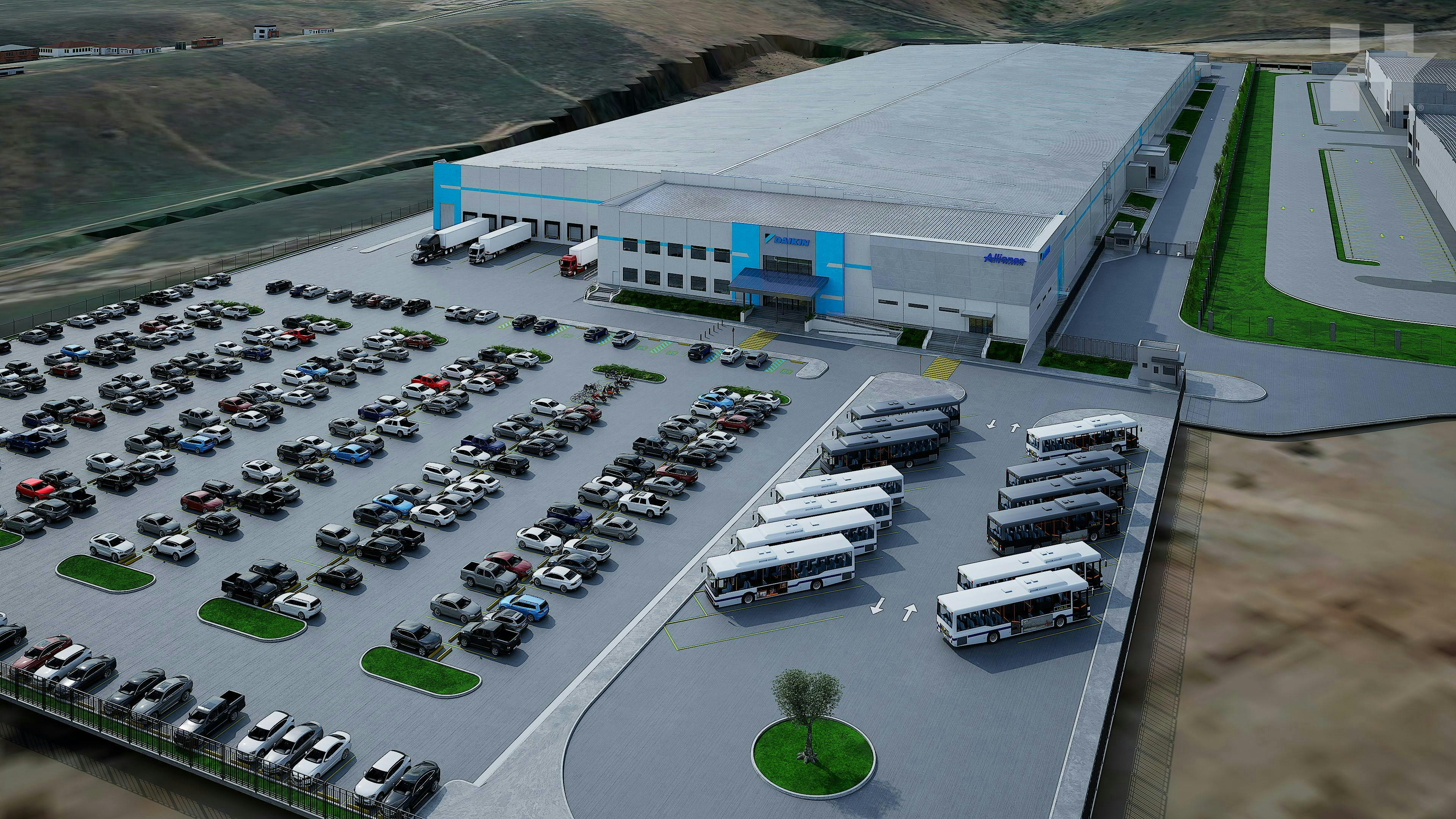 Digital rendering of planned Alliance Air Tijuana facility.