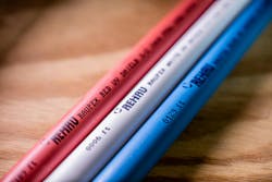 Figure 3: RAUPEX Crosslinked Polyethylene pipe is manufactured at the company’s plant in Cullman, AL where the company blends, extrudes, and tests its proprietary formulation to create its high-quality PEXa pipe. Figure 3: RAUPEX Crosslinked Polyethylene pipe is manufactured at the company’s plant in Cullman, AL where the company blends, extrudes, and tests its proprietary formulation to create its high-quality PEXa pipe.