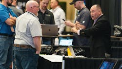Marcone distributors from O'Connor Company meet with vendors during dealer event in Overland Park, Kan. Marcone distributors from O'Connor Company meet with vendors during dealer event in Overland Park, Kan.