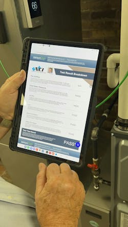 NCI Instructor John Puryear checks the results from a Static Pressure Screening test in measureQuick. NCI Instructor John Puryear checks the results from a Static Pressure Screening test in measureQuick.