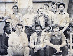 Steve Howard with his 9 others from his 14-student HVAC graduating class. Steve is seated front row, right. Steve Howard with his 9 others from his 14-student HVAC graduating class. Steve is seated front row, right.