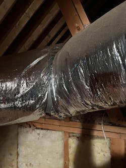 If you want to kill HVAC system performance, choke the flexible ducts. If you want to kill HVAC system performance, choke the flexible ducts.