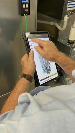 NCI Instructor John Puryear uses a TEC DG-8 micromanometer to measure return duct pressure and captures the measurement wirelessly with a measureQuick Static Pressure Screening test. NCI Instructor John Puryear uses a TEC DG-8 micromanometer to measure return duct pressure and captures the measurement wirelessly with a measureQuick Static Pressure Screening test.