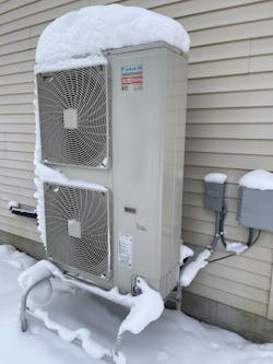 A Daikin heat pump test site. A Daikin heat pump test site.