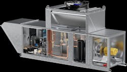 Greenheck’s Model DGX units, which provide 100% outdoor air, also feature packaged direct expansion (PDX) cooling, housing all cooling components in one compact rooftop unit. Greenheck’s Model DGX units, which provide 100% outdoor air, also feature packaged direct expansion (PDX) cooling, housing all cooling components in one compact rooftop unit.