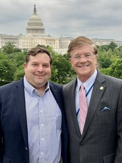 Top lobbyist Stan Kolbe, right, with SMACNA CEO Aaron Hilger. Top lobbyist Stan Kolbe, right, with SMACNA CEO Aaron Hilger.