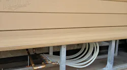 A radiant bench at Target Field, home of the Minnesota Twins.