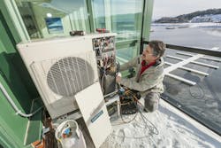 Comeau much prefers not to use gages on a mini-split system due to the potential loss of refrigerant. Comeau much prefers not to use gages on a mini-split system due to the potential loss of refrigerant.