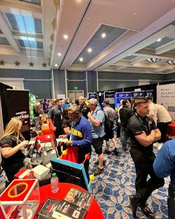 EPIC attendees talk with vendors during the event. EPIC attendees talk with vendors during the event.