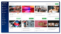 Contracting business owners can decide on prizes and prize values for employees to choose from in their reward stores. Contracting business owners can decide on prizes and prize values for employees to choose from in their reward stores.