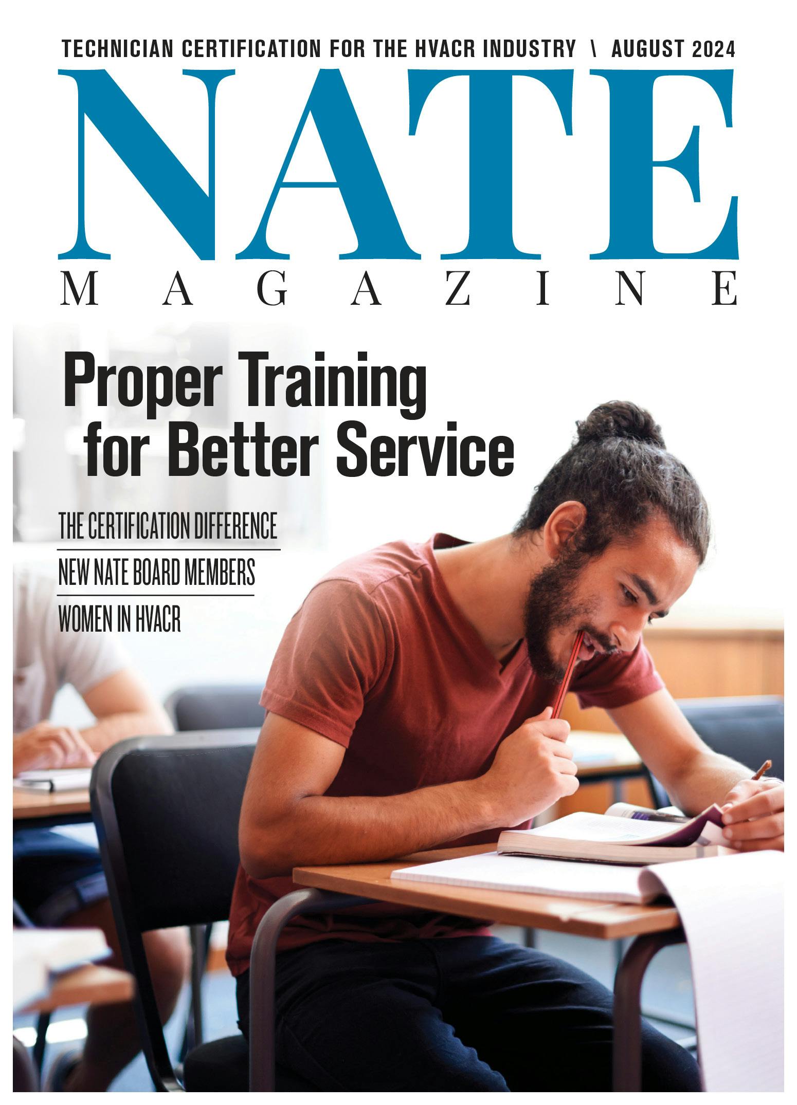 The NATE Magazine August 2024 Issue cover image