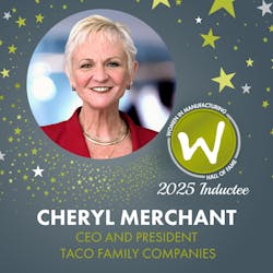 Taco's Cheryl Merchant to be Inducted into the 2025 Class of the Women in Manufacturing Hall of Fame Taco's Cheryl Merchant to be Inducted into the 2025 Class of the Women in Manufacturing Hall of Fame
