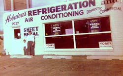Little Lou Hobaica with his father, Paul Hobaica, in front of the shop one Sunday, after church, in 1965. Little Lou Hobaica with his father, Paul Hobaica, in front of the shop one Sunday, after church, in 1965.