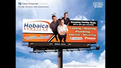 In the early 2000s, Hobaica Services began marketing on billbaords. Lou Hobaica, being the tallest of his brothers, would get pigeons regularly perching on his head. As a result, their droppings would often cover his head and face, so the billboard company would have to clean him up every eight weeks. 'Because of pigeon poop, I became known as 'the shitty one,' 'the shithead,' 'full of shit,' etc.,' Lou Hobaica says. So he came up with the idea to add pigeons to all three of the billboard heads to create a smaller perch point so the pigeons would no longer rest there. The move had the added benefit of creating more attention for the company. People found it funny and it made the company even more likable, Hobaica says. In the early 2000s, Hobaica Services began marketing on billbaords. Lou Hobaica, being the tallest of his brothers, would get pigeons regularly perching on his head. As a result, their droppings would often cover his head and face, so the billboard company would have to clean him up every eight weeks. 'Because of pigeon poop, I became known as 'the shitty one,' 'the shithead,' 'full of shit,' etc.,' Lou Hobaica says. So he came up with the idea to add pigeons to all three of the billboard heads to create a smaller perch point so the pigeons would no longer rest there. The move had the added benefit of creating more attention for the company. People found it funny and it made the company even more likable, Hobaica says.