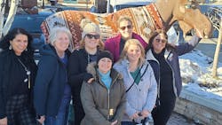 Women in HVACR members pose for a photo. Women in HVACR members pose for a photo.