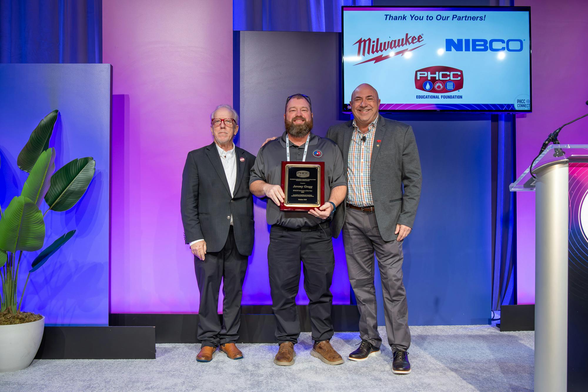 Jeremy Gregg, an instructor at the Knoxville PHCC Apprentice School in Tennessee, was named PHCC's 2025 HVAC Instructor of the Year.