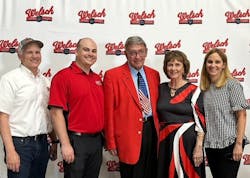 The Welsch Family. From left to right: Matt Finch, son-in-law and new construction sales engineer; Dylan Finch, Butch Welsch's grandson, son of Matt and Wendy Finch, and replacement sales engineer; Butch Welsch, owner and president; Carol Welsch, owner and wife of Butch Welsch; and Wendy Finch, daughter and wife of Matt Finch. Matt and Wendy Finch represent the next generation of ownership of the company. The Welsch Family. From left to right: Matt Finch, son-in-law and new construction sales engineer; Dylan Finch, Butch Welsch's grandson, son of Matt and Wendy Finch, and replacement sales engineer; Butch Welsch, owner and president; Carol Welsch, owner and wife of Butch Welsch; and Wendy Finch, daughter and wife of Matt Finch. Matt and Wendy Finch represent the next generation of ownership of the company.