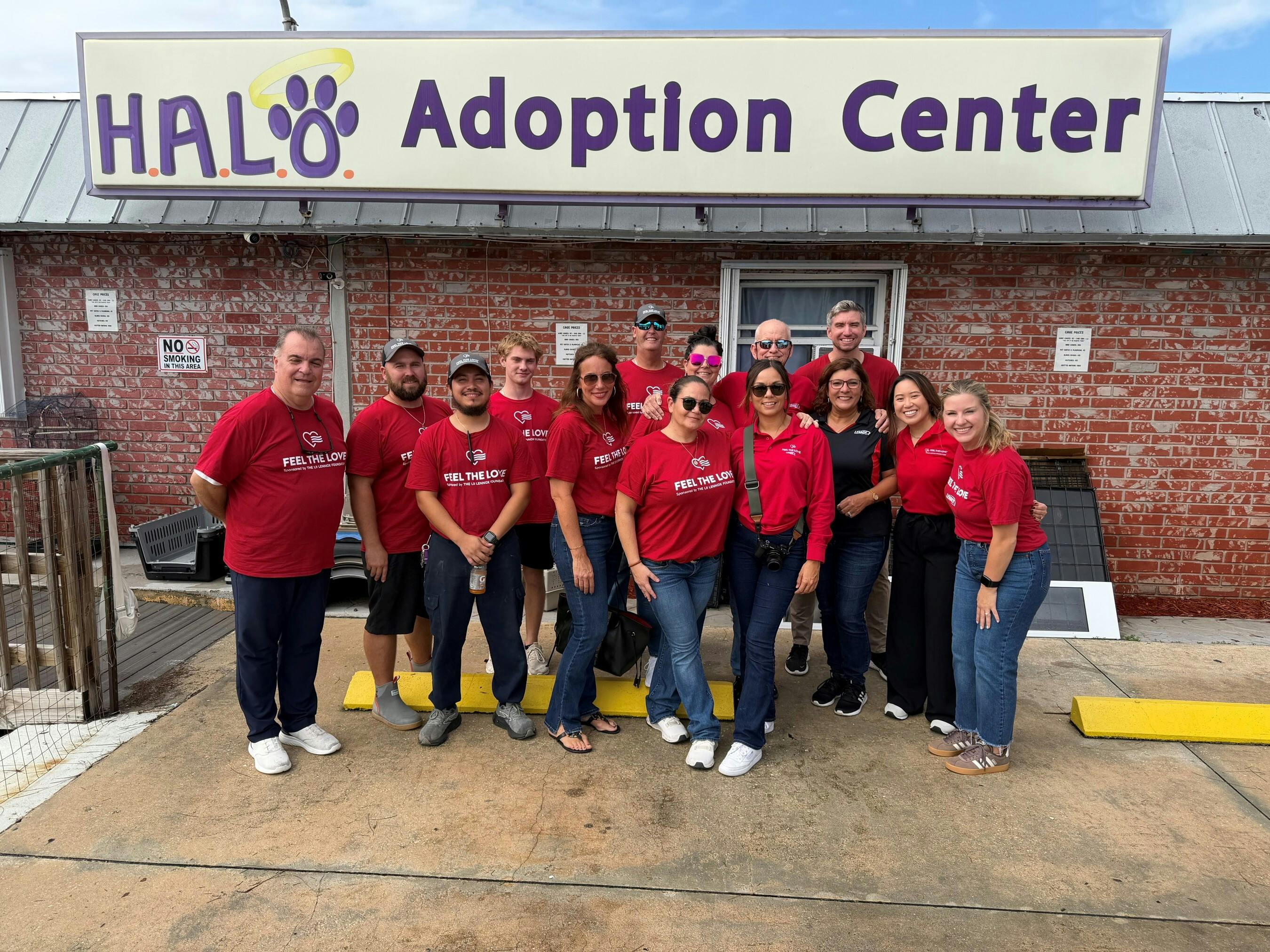 Feel The Love, sponsored by the LII Lennox Foundation, brings free Lennox HVAC installations to community organizations like Halo Adoption Center.