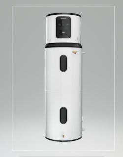 The Ariston Nuos Heat Pump Water Heater is four times more efficient than a standard electric model, the company says. Ariston Nuos™ Side-Connect and Nuos™ Multi-Fit Hybrid Heat Pump water heaters offer integrated Wi-Fi and the Ariston Net app to connect to a local network for remote monitoring. The unit also includes i-memory, a proprietary algorithm that will learn the homeowner’s hot water usage patterns. The Ariston Nuos Heat Pump Water Heater is four times more efficient than a standard electric model, the company says. Ariston Nuos™ Side-Connect and Nuos™ Multi-Fit Hybrid Heat Pump water heaters offer integrated Wi-Fi and the Ariston Net app to connect to a local network for remote monitoring. The unit also includes i-memory, a proprietary algorithm that will learn the homeowner’s hot water usage patterns.